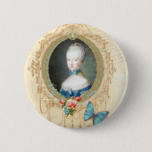 Young Marie Antoinette  Button Pin (Voorkant)