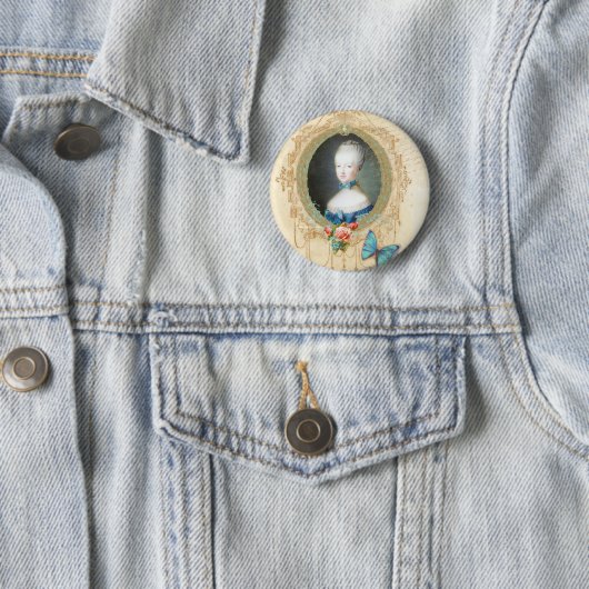 Young Marie Antoinette  Button Pin (In situ)