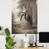 Young Martha Washington 1863 Poster (Thuiskantoor)