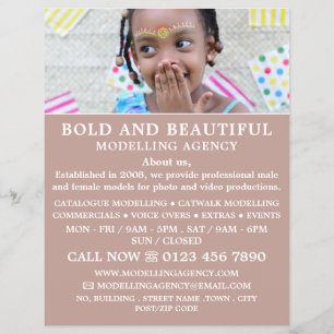 Young Model, Modelleraar, modelagent Flyer