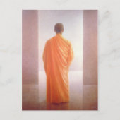 Young Monk back uitzicht Vietnam Briefkaart (Voorkant)