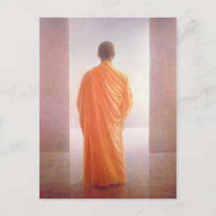 Young Monk back uitzicht Vietnam Briefkaart