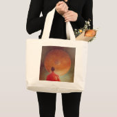 Young Monk met Gong Grote Tote Bag (Voorkant (product))