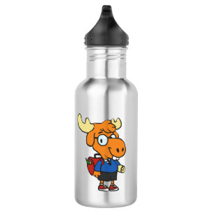 Young Moose met rugzak  Achterkleur kiezen Waterfles