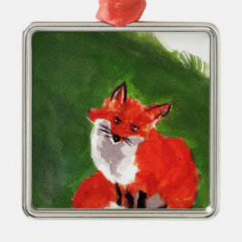 Young Mr Fox Metalen Ornament