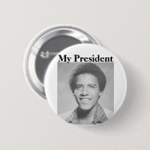 Young Obama Pins Ronde Button 5,7 Cm (Voorkant /achterkant)