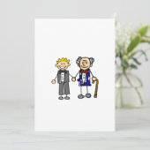 Young Old Gay Wedding Kaart (Staand voorkant)