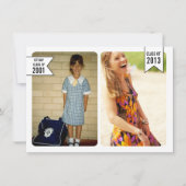 Young & Old Photo Afstuderen Class of 2013 Card Kaart (Voorkant)