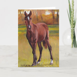 "Young One" Horse Art Wenskaart Kaart