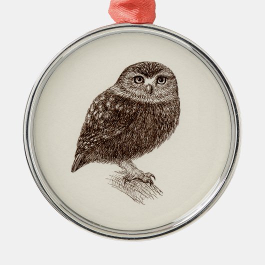 Young Owl Premium Ornament (Voorkant)