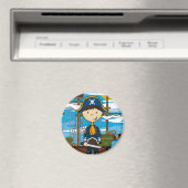 Young Pirate Captain Magnet (In Situ (Lave-vaisselle))