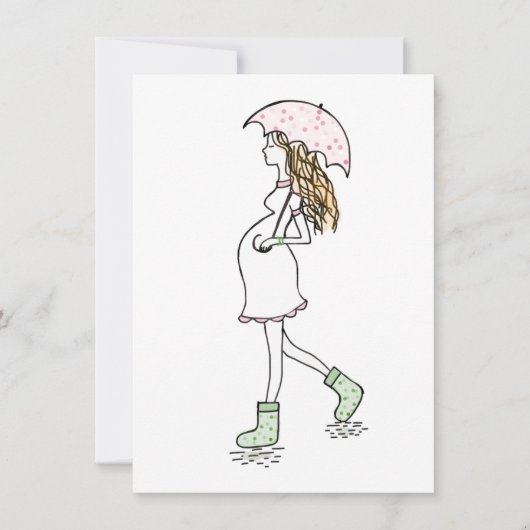 Young, Pregnant Lady Kickin' it Card Kaart (Voorkant)