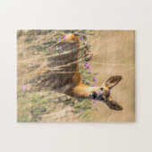 Young Roe Deer in Meadow Legpuzzel (Horizontaal)