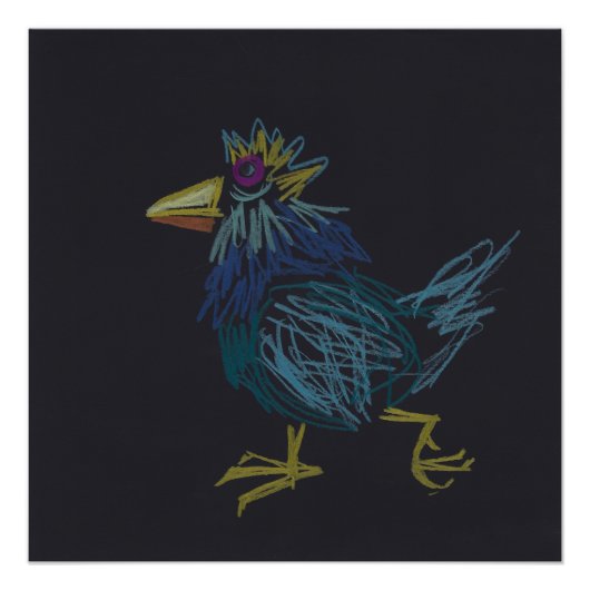 Young Rooster Chinese New Year Birthday P Poster Perfect Poster (Voorkant)