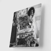 Young Sathya Sai Baba Clock Vierkante Klok (Hoek)