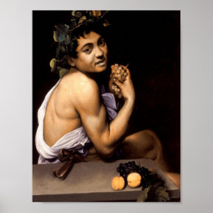 Young Sick Bacchus door Caravaggio - Poster