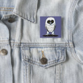Young Spectacted Owl Button (In situ)