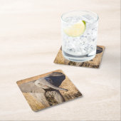 Young Struik Elephant Vierkante Kartonnen Onderzetter (Insitu)