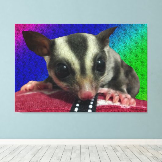 Young Sugar Glider Canvas (Insitu (Houten vloer))