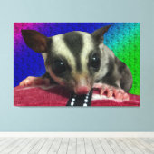 Young Sugar Glider Canvas Afdruk (Insitu (Houten vloer))