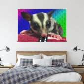 Young Sugar Glider Canvas Afdruk (Insitu (Slaapkamer))