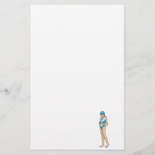 Young Swimmer Briefpapier
