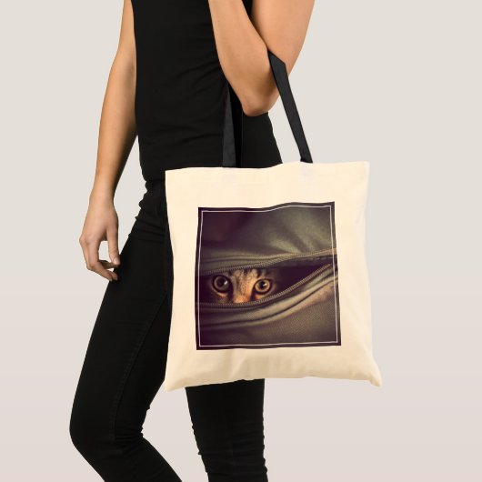 Young Tabby Kitten Tote Bag (Voorkant (product))