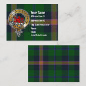 Young Tartan & Badge Visitekaartje (Voorkant / Achterkant)