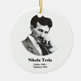 Young Tesla Keramisch Ornament