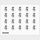 Young Tesla Ronde Sticker (Vel)