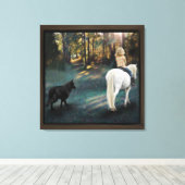 Young Ursula Stretched Canvas Print (Insitu (Houten vloer))