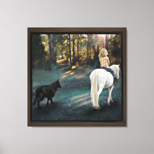 Young Ursula Stretched Canvas Print (Voorkant)