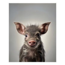 Young Warthog | Digitaal afdrukken |Baby dierenpri