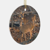 Young Whitetail Deer Kerstversiering Keramisch Ornament (Rechts)