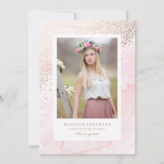 Young Wild and Free Graduation Faire-part (Devant)