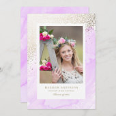 Young Wild and Free Graduation Faire-part (Devant / Derrière)