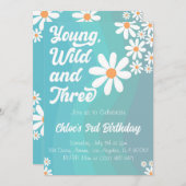 Young Wild and Three Blue Invitation (Devant / Derrière)