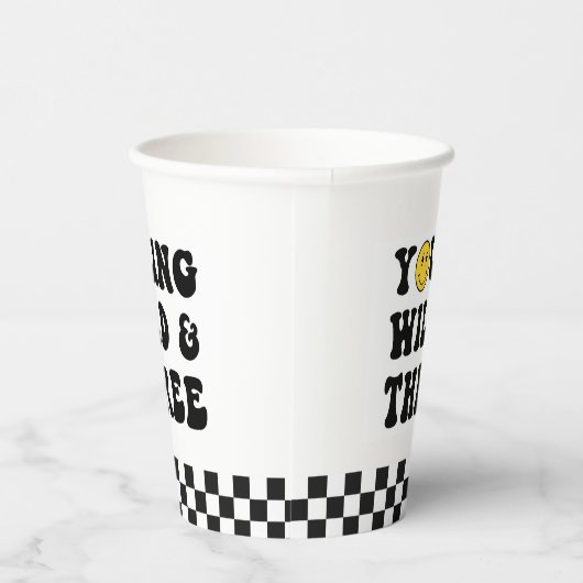 Young Wild and Three Boy 3de verjaardagsfeestje Papieren Bekers (Rechts)