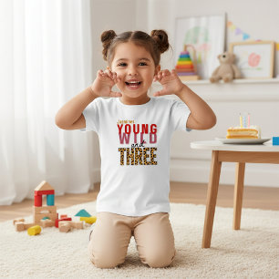 Young Wild en Drie Tropische Verjaardag Kinder Shirts