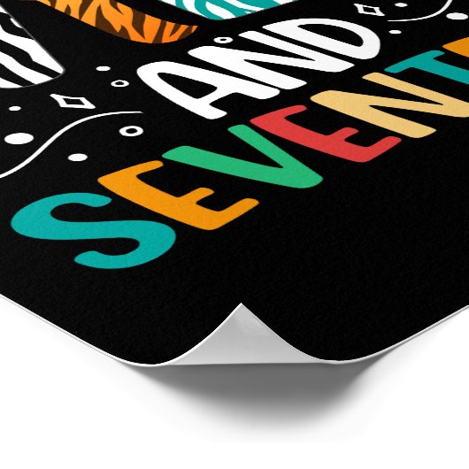 Young Wild en zeventien 17e verjaardag 17 jaar oud Poster (Hoek)