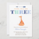 Young Wild et Three Fox 3e Anniversaire Cartes de  (Devant)