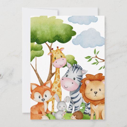 Young Wild et Three Third Birthday Invitation (Dos)