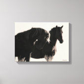 Young Wild Stallions Canvas Afdruk (Voorkant)