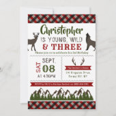 Young Wild & Three Boys Invitations pour le troisi (Devant)