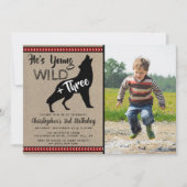 Young Wild & Three Boys Invitations pour le troisi (Devant)