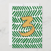 Young Wild & Three Dinosaur 3e Invitation d'annive (Dos)