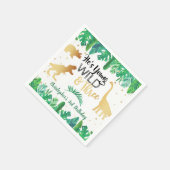 Young Wild & Three Dinosaur Boys 3rd Birthday Servet (Hoek)