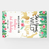 Young Wild & Three Girls Third Birthday Welcome Spandoek (Horizontaal)