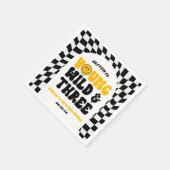 Young Wild & Three Retro Third 3rd Birthday Party Servet (Hoek)