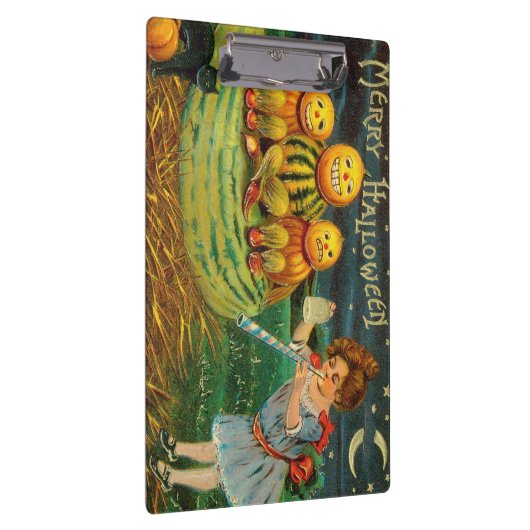 Young Witch's Brew: Pompoen Mannen op Magick Altar Klembord (Rechts)